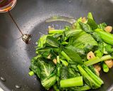 コクと香り★圧搾こめ油で作る青菜炒め作り方6写真