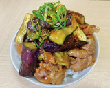 レンジdeとろとろなすと照り豚丼作り方5写真