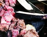 野菜も一緒に、サイコロステーキ作り方5写真