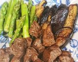 野菜も一緒に、サイコロステーキ作り方8写真