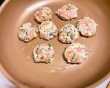 ♡カニカマと大葉のチーズ焼きつくね♡作り方3写真