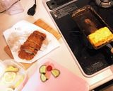 お惣菜とんかつの楽々弁当作り方1写真