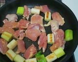 長ねぎと鶏ももの甘辛炒め作り方2写真