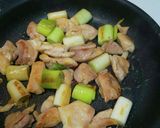 長ねぎと鶏ももの甘辛炒め作り方3写真