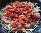 ほったらかしで完成★豚キムもやし作り方2写真