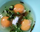 ピーマン入ったあまーい玉子焼き作り方2写真