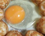 とろり半熟卵黄からめて♪巣籠もりタコ焼き作り方3写真