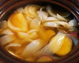 新玉葱とさつま芋の煮物作り方4写真