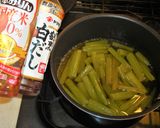 春の恵み⭐ビールで作る蕗のお浸し～料亭風作り方3写真