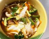 レンジ肉無白菜ズッキーニ中華甘酢回鍋肉風作り方16写真