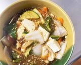 レンジ肉無白菜ズッキーニ中華甘酢回鍋肉風作り方17写真