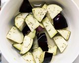 根菜茄子肉無し甘辛炒め味温野菜サラダ作り方6写真