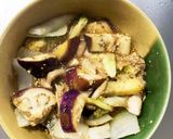 根菜茄子肉無し甘辛炒め味温野菜サラダ作り方16写真