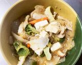レンジ肉無豆腐オニオン甘辛炒め味野菜炒め作り方17写真