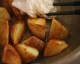 レンジで時短！新じゃがの甘辛揚げ煮作り方4写真