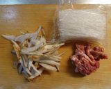 春雨と牛蒡の甘辛炒め煮作り方1写真