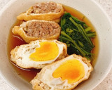 母親の味♪巾着卵と小松菜の煮物作り方6写真