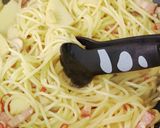 簡単☆菜の花と筍のペペロンチーノ♪作り方10写真