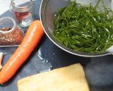 シビ辛で少し甘い切り昆布の麻辣炒め煮作り方1写真