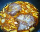 やわらか豚肉のケチャップ煮☆パスタ添え作り方9写真