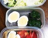 お野菜たっぷり 冷しゃぶサラダ作り方1写真