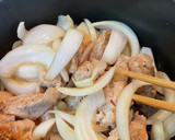 ＃すき焼きのたれで#簡単#新玉ネギ肉豆腐作り方4写真