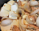 ＃すき焼きのたれで#簡単#新玉ネギ肉豆腐作り方5写真