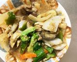 ソースチキンカツ味豚こま大根青椒肉絲風作り方14写真