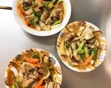 ソースチキンカツ味豚こま大根青椒肉絲風作り方15写真