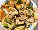 ソースチキンカツ味豚こま大根青椒肉絲風作り方16写真