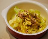 レンジで簡単！ざく切りキャベツの温サラダ作り方4写真