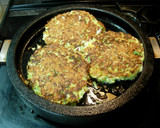 あとのせ玉子のネギお好み焼き作り方3写真