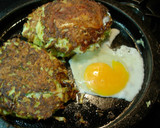 あとのせ玉子のネギお好み焼き作り方4写真