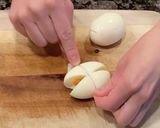 やみつき♡『半熟たまごの塩昆布和え』作り方1写真