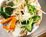 レンジ肉無チクワ味噌ステーキ味野菜炒め作り方14写真