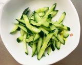 隙間埋和風きゅうり椎茸ブロッコリーサラダ作り方2写真