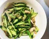 隙間埋和風きゅうり椎茸ブロッコリーサラダ作り方11写真