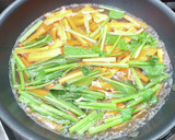 高野豆腐とほうれん草、油揚げの玉子とじ！作り方4写真