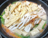 高野豆腐とほうれん草、油揚げの玉子とじ！作り方5写真