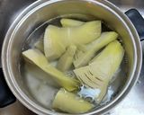 タケノコと鶏肉のカラフルパスタ作り方2写真