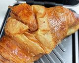簡単サクサク★クロワッサンでホットサンド作り方3写真