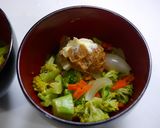 即席！パンに合う野菜卵の味噌スープ　作り方4写真