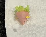 お弁当に＊くるくるハムのレタス巻き作り方5写真