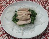 サラダチキンとブロッコリーをソースで作り方5写真