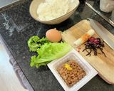 納豆梅昆布チャーハン作り方1写真