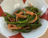 ピーマンとハムのケチャップ炒め作り方5写真