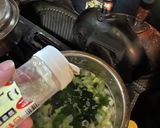 煮汁を利用のネギワカメ卵スープ(3人分)作り方4写真