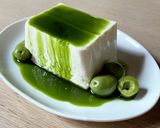 お豆腐の抹茶塩オリーブオイルがけ作り方2写真