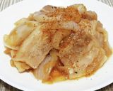 超簡単！豚バラ肉と新玉ねぎの甘辛炒め煮！作り方10写真