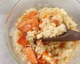 レンジで簡単★鮭の炊き込みご飯作り方4写真